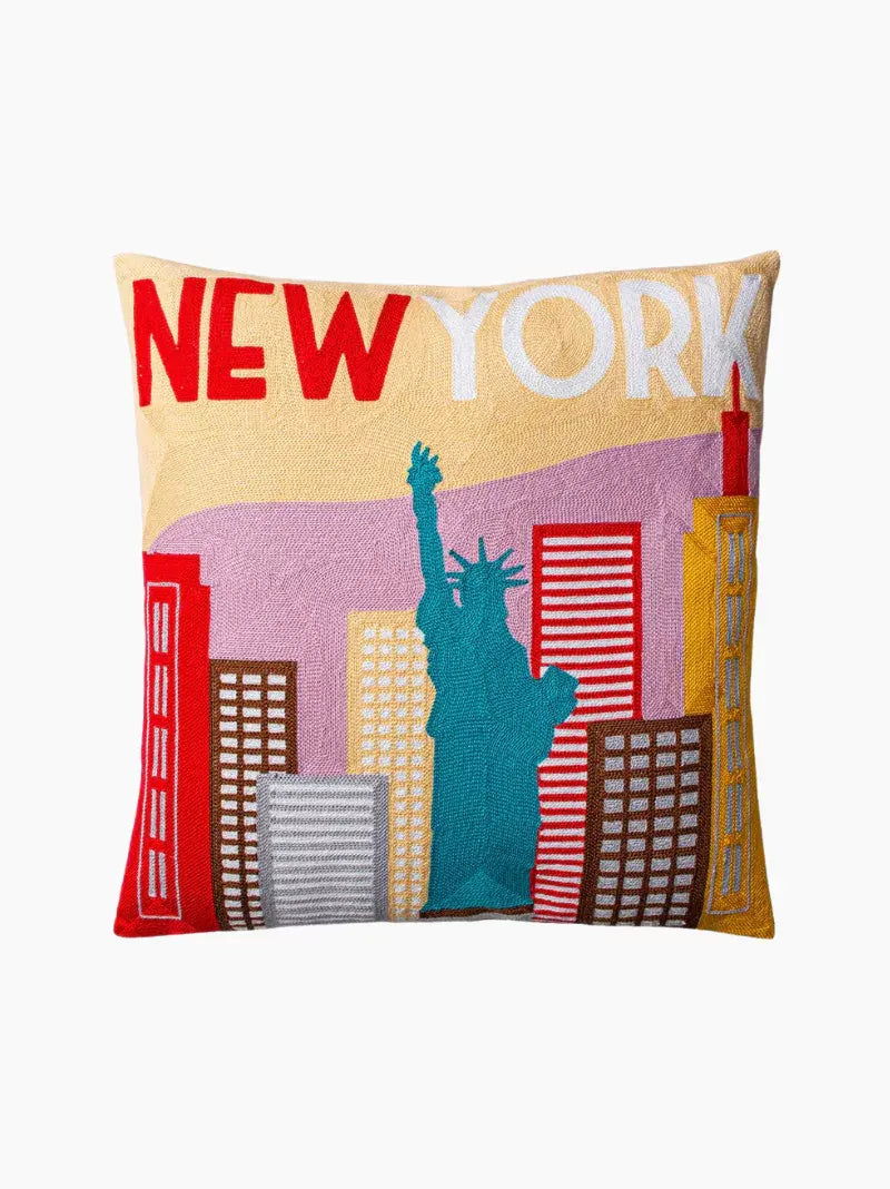 New York Needlepoint Cushion