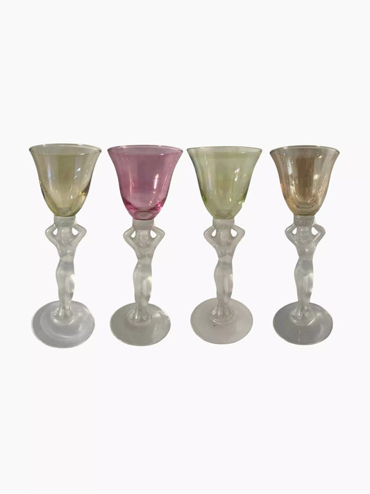 Vintage Mid-Century Venus Liquor Glasses