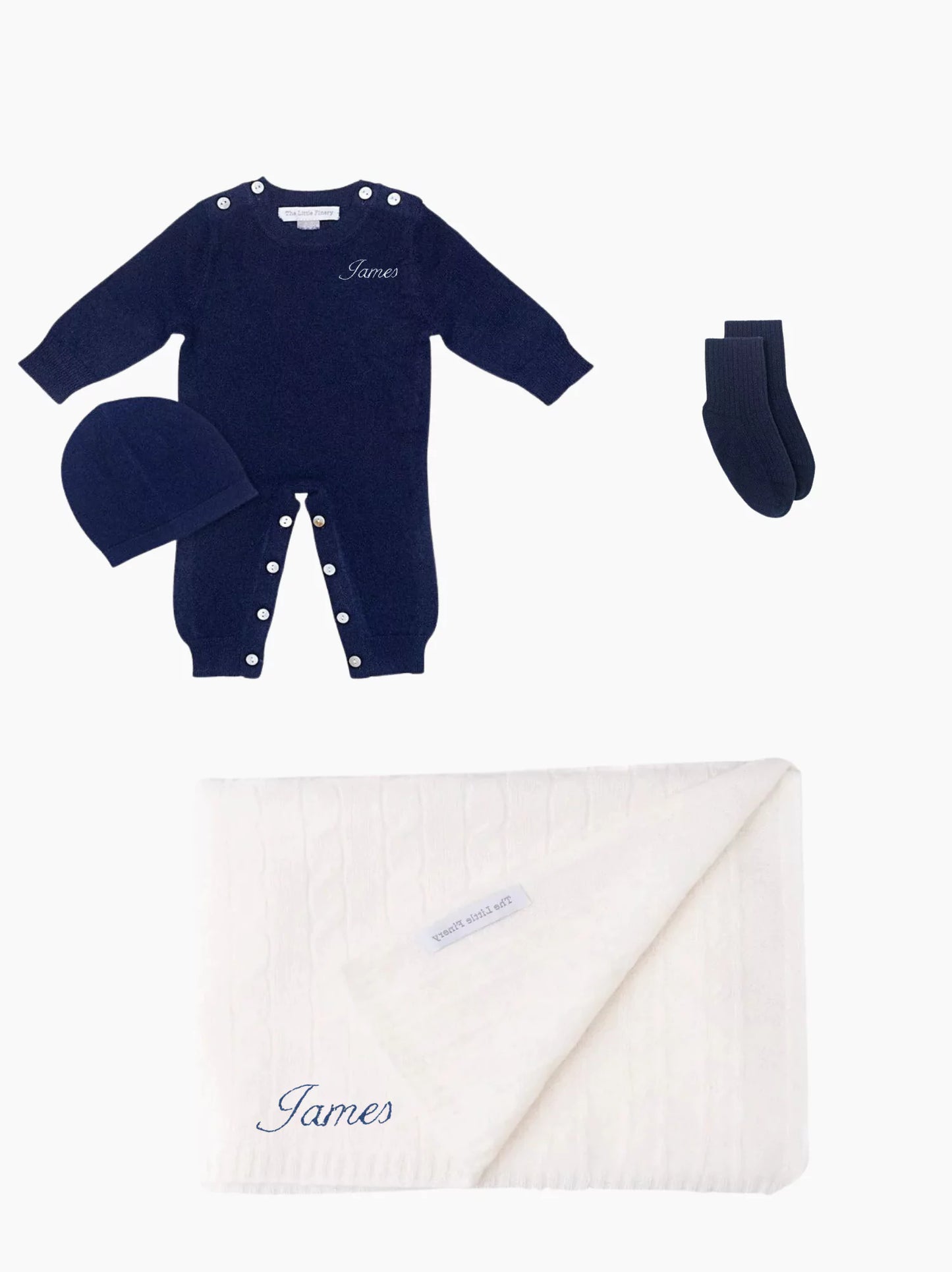 Personalised Cashmere Baby Set