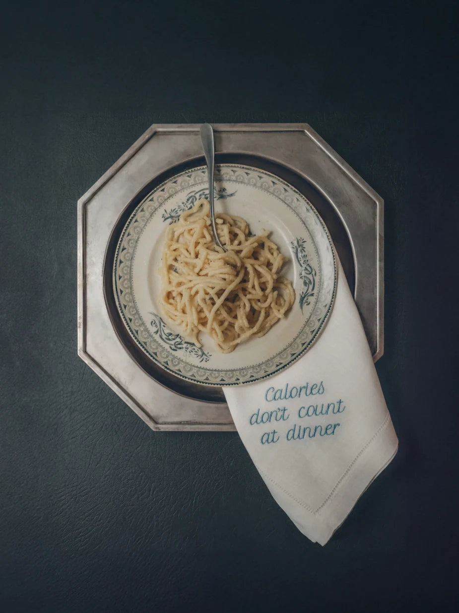 Mixed Phrase Dinner Napkins Set of 12