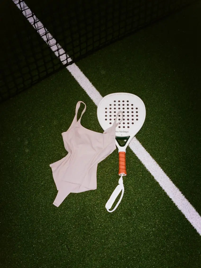 Green and Cream Padel Racket