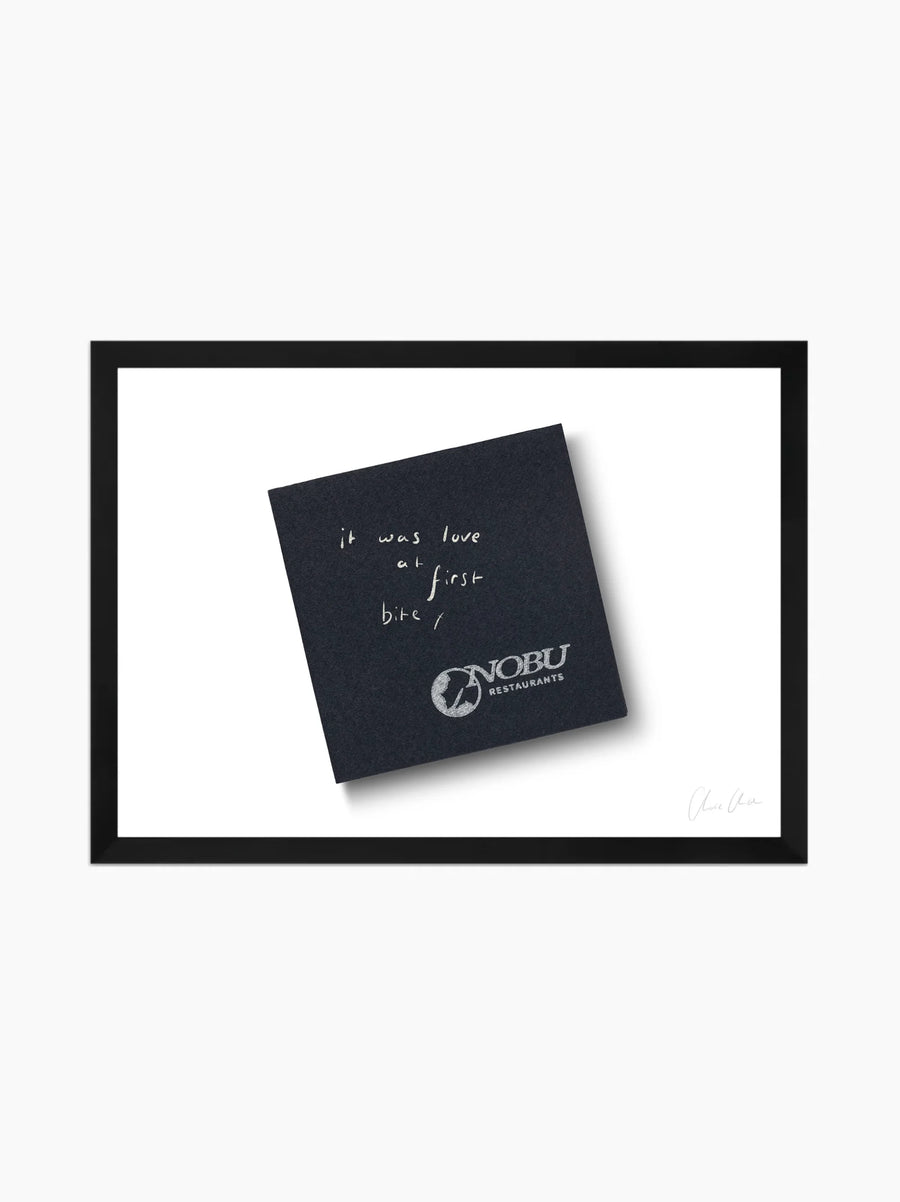 Napkin at Nobu Art Print