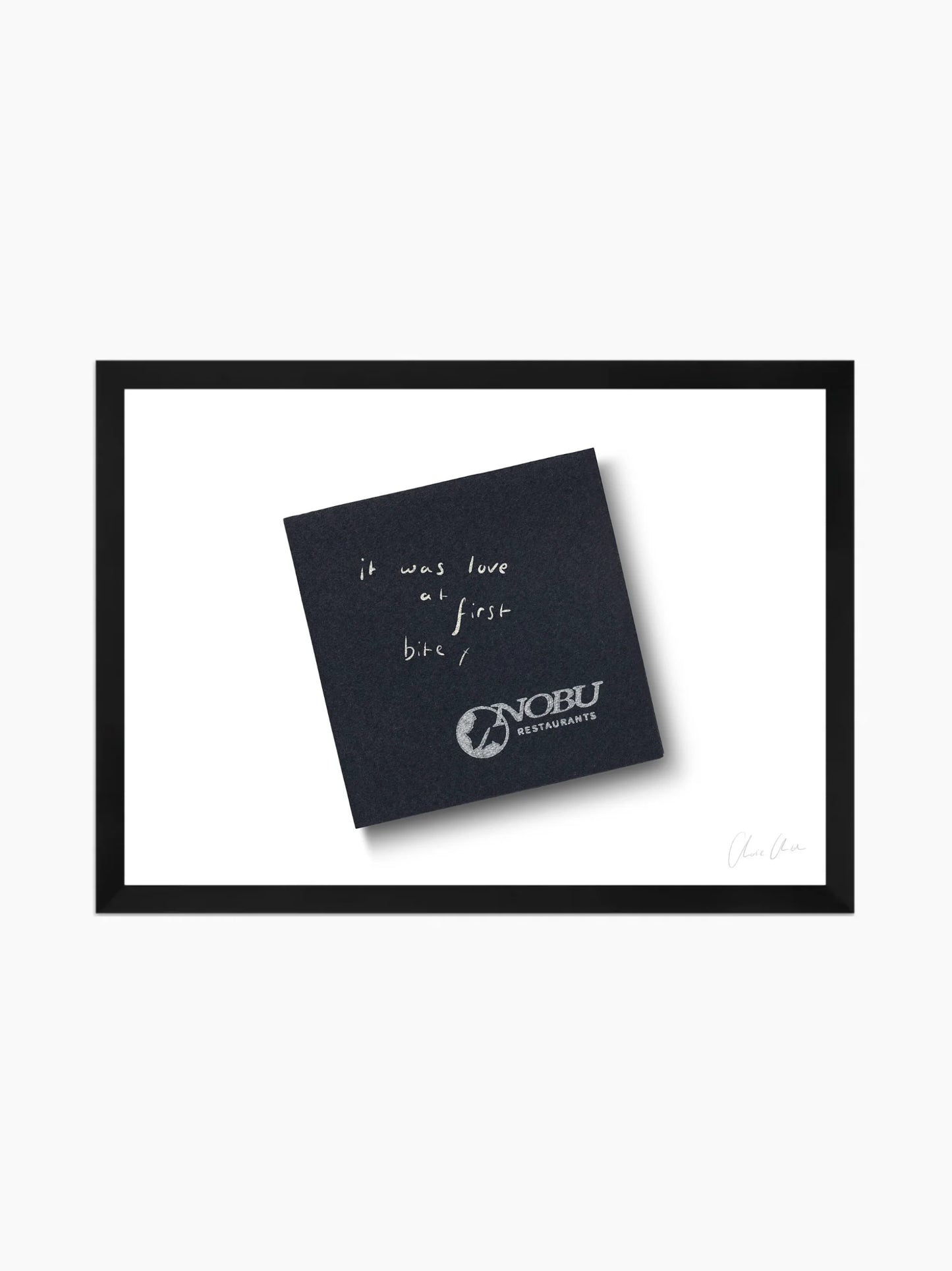 Napkin at Nobu Art Print