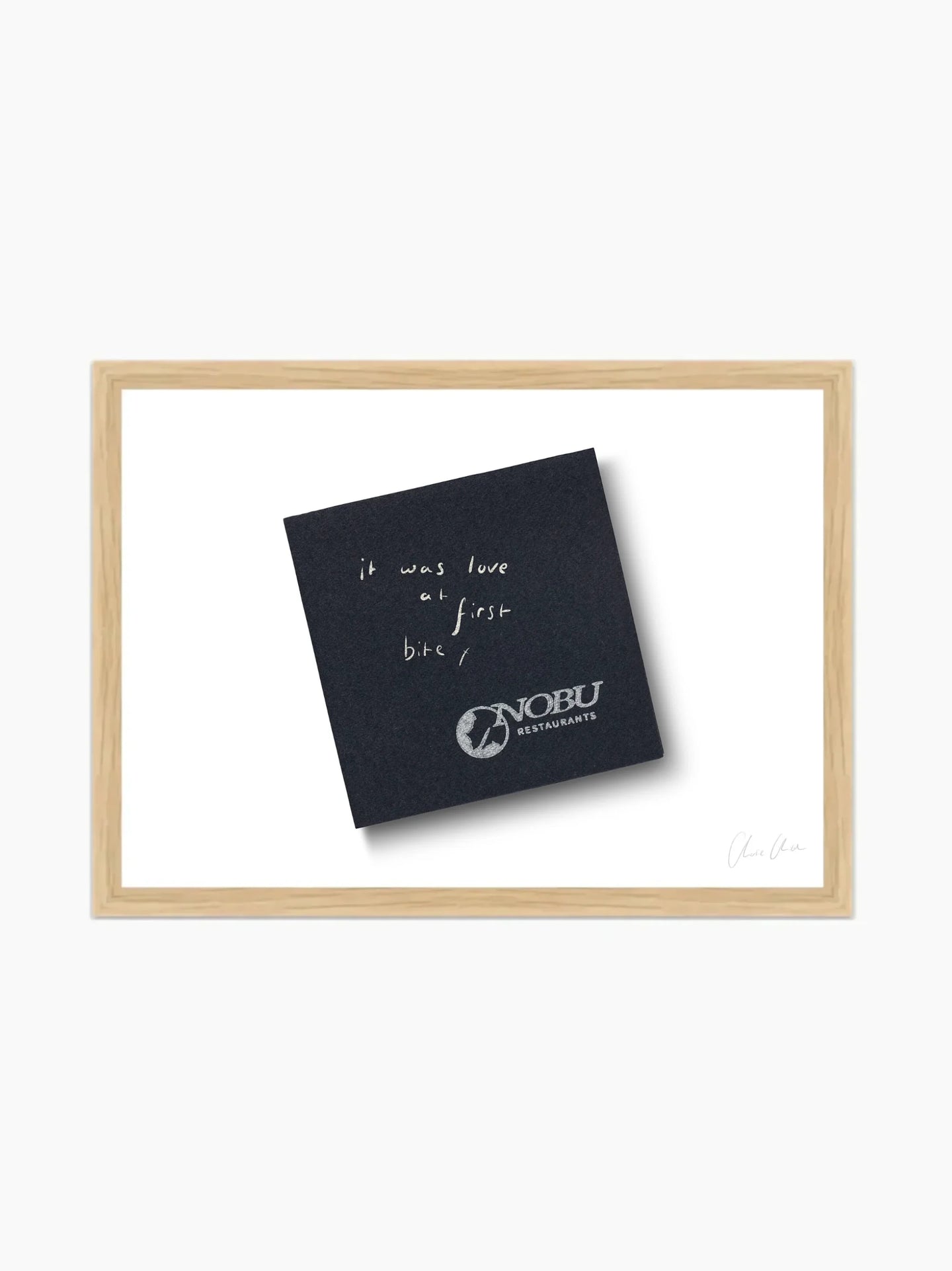 Napkin at Nobu Art Print
