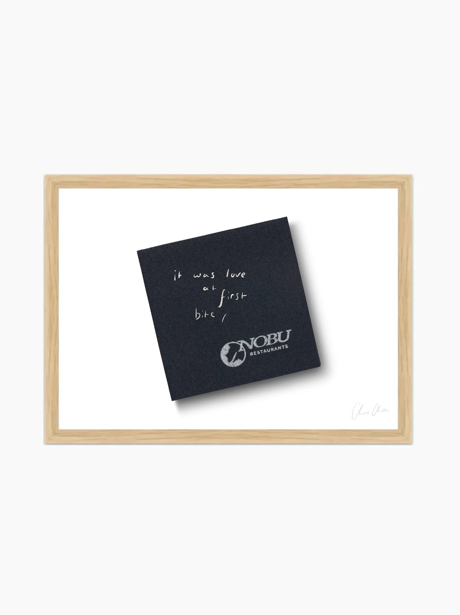 Napkin at Nobu Art Print