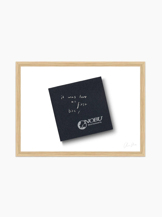 Napkin at Nobu Art Print
