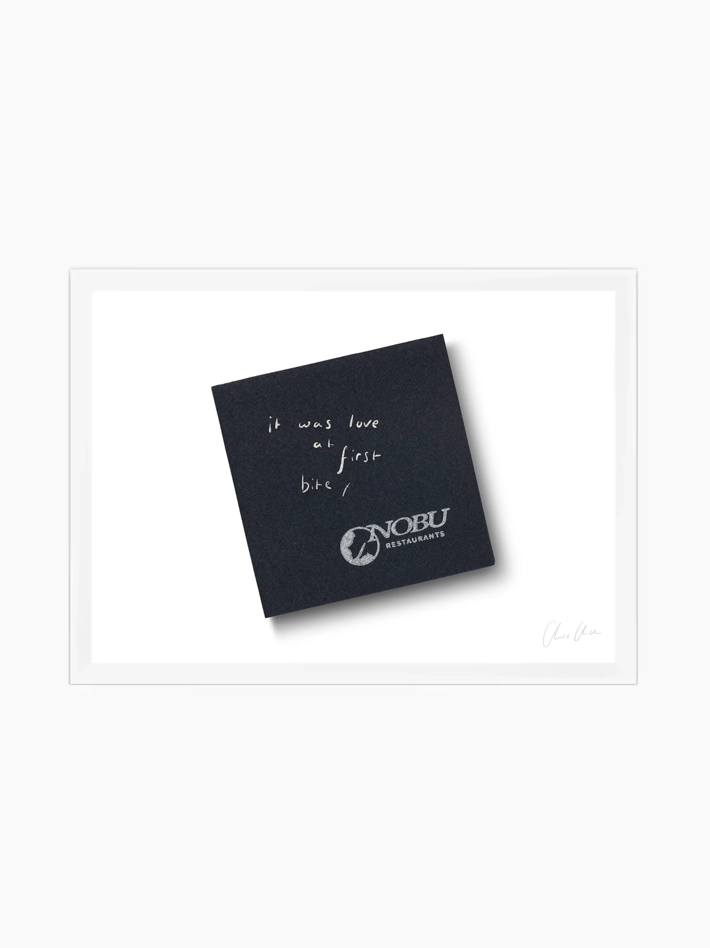 Napkin at Nobu Art Print