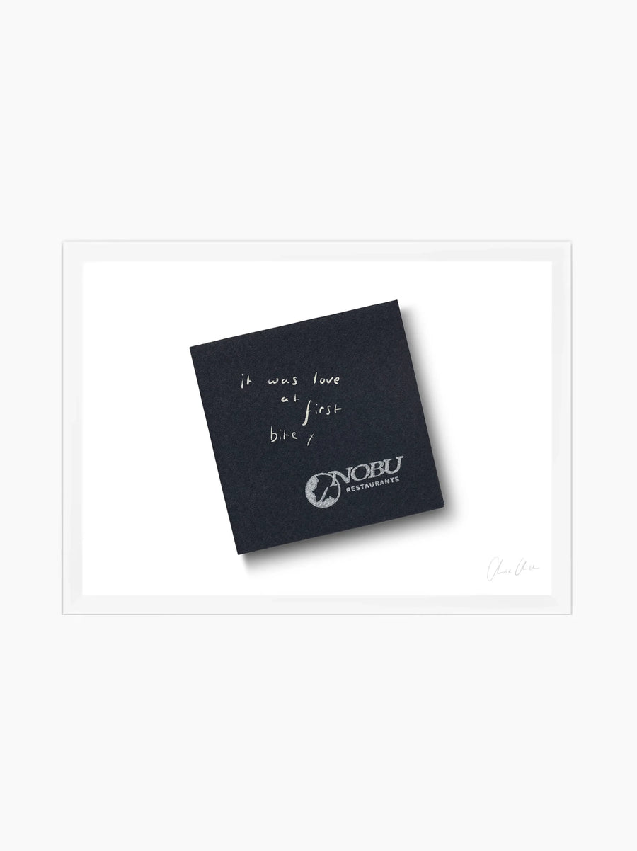 Napkin at Nobu Art Print
