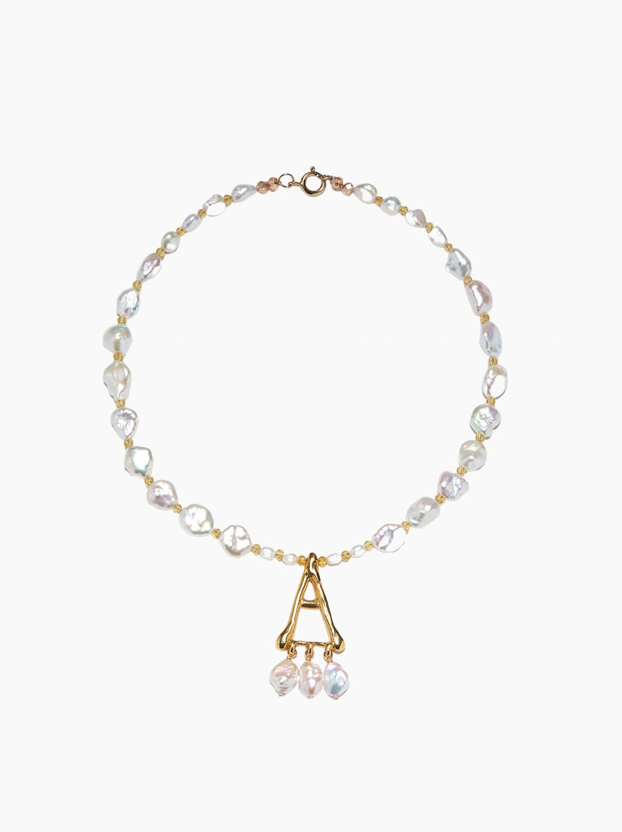 Pearl Letter Necklace