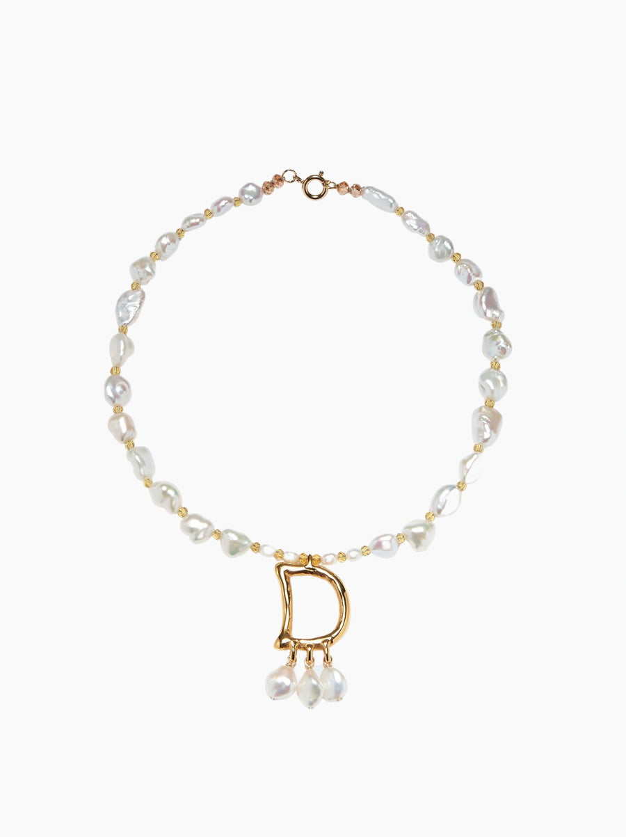 Pearl Letter Necklace