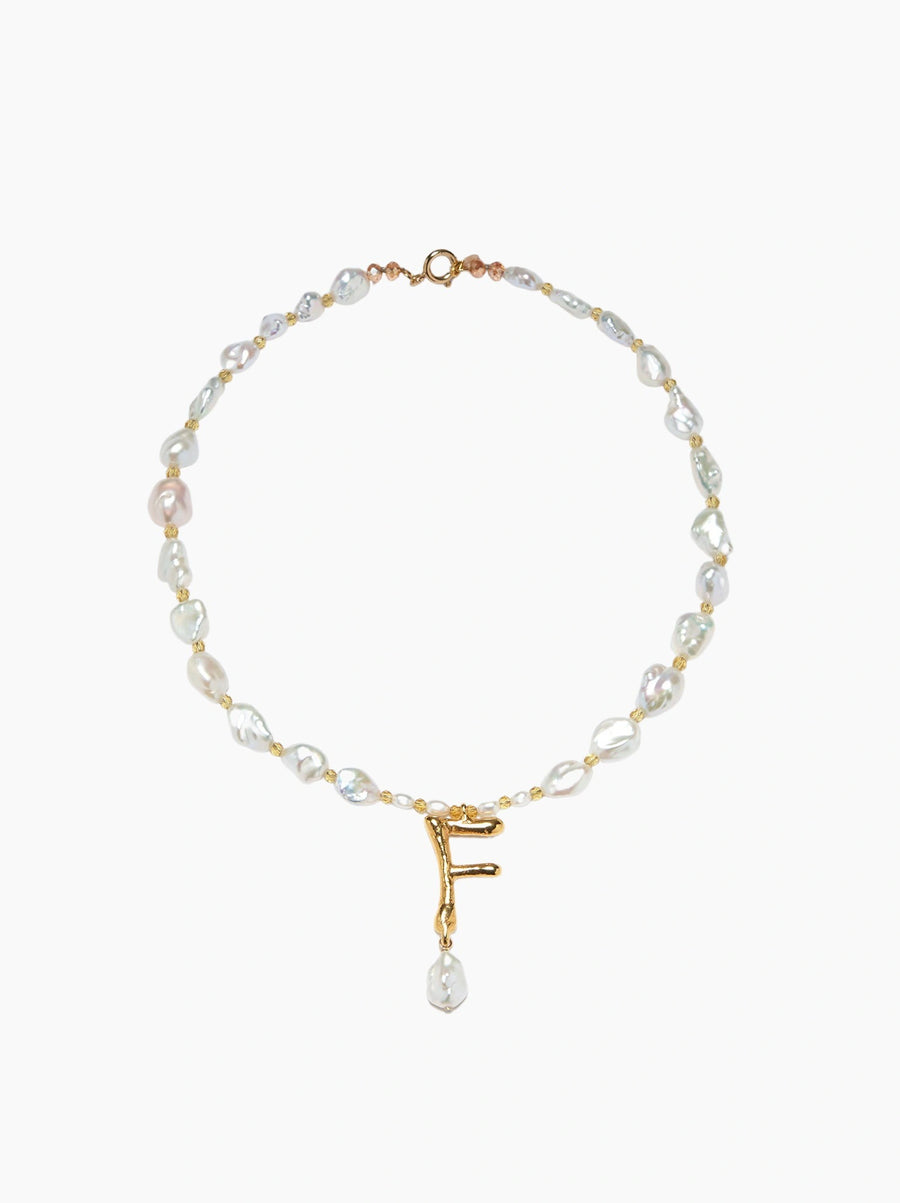 Pearl Letter Necklace
