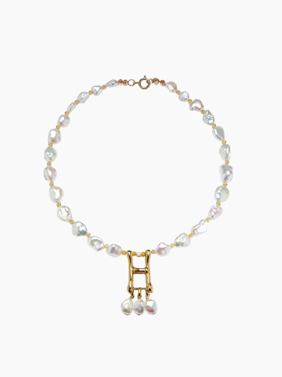 Pearl Letter Necklace