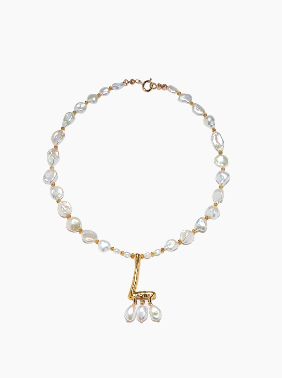 Pearl Letter Necklace