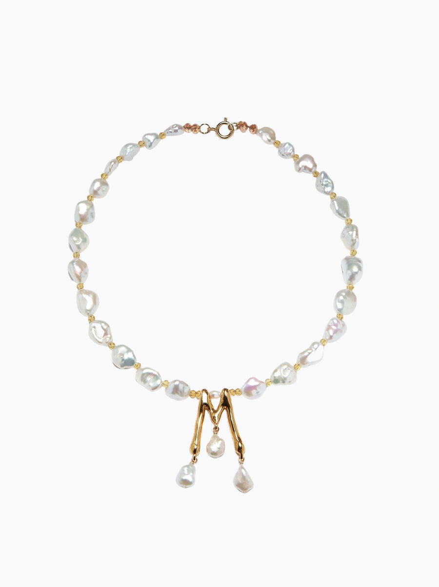 Pearl Letter Necklace