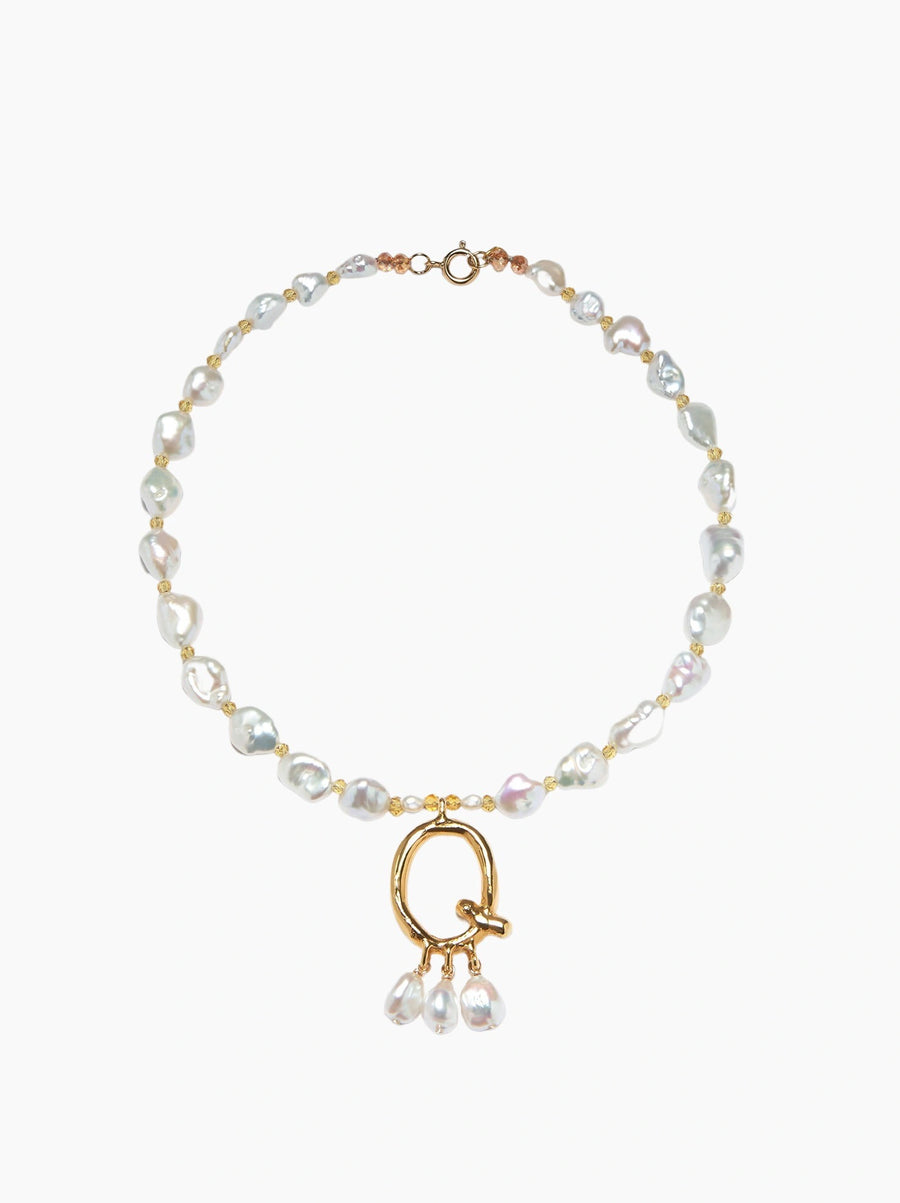 Pearl Letter Necklace