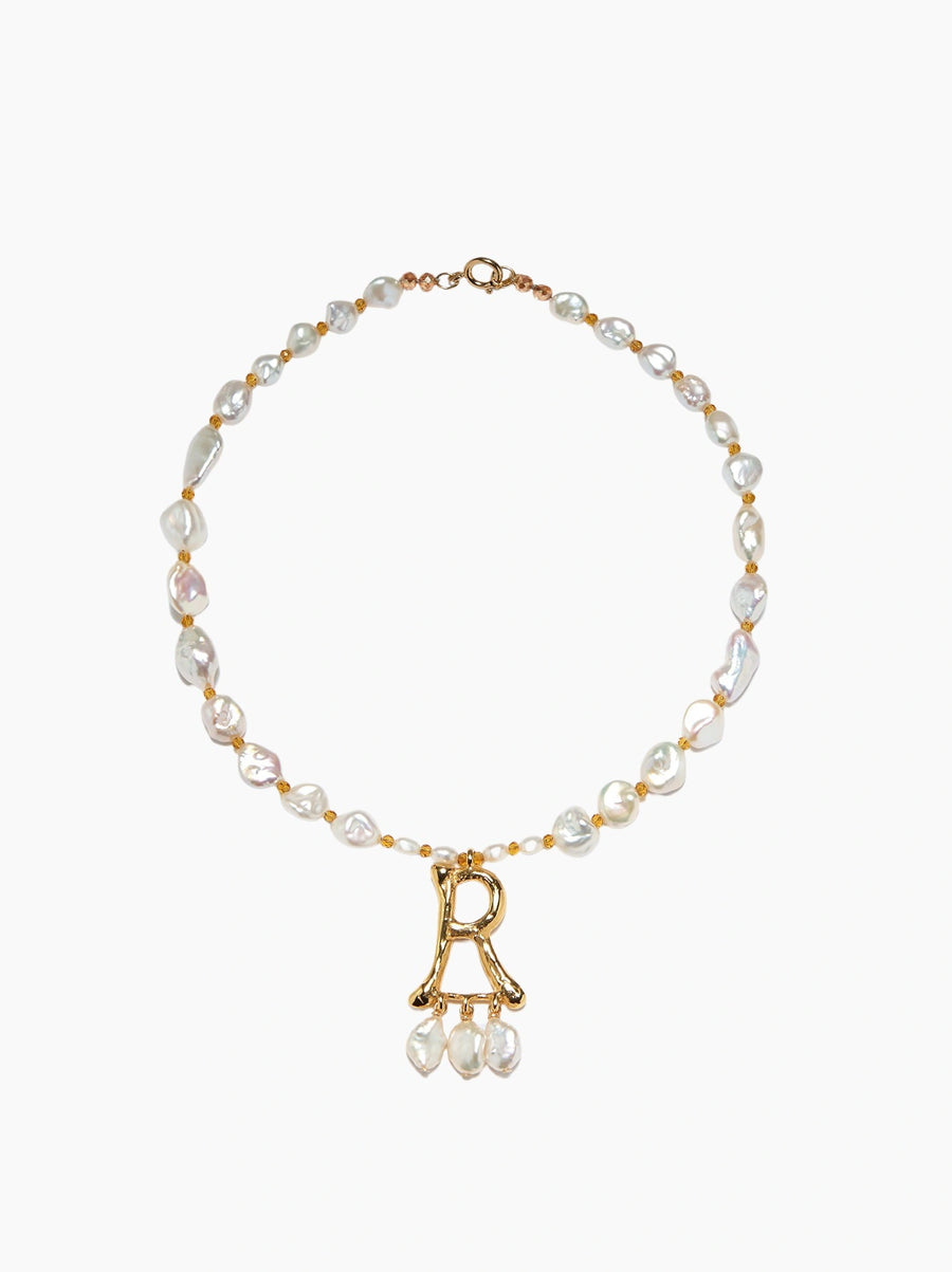 Pearl Letter Necklace