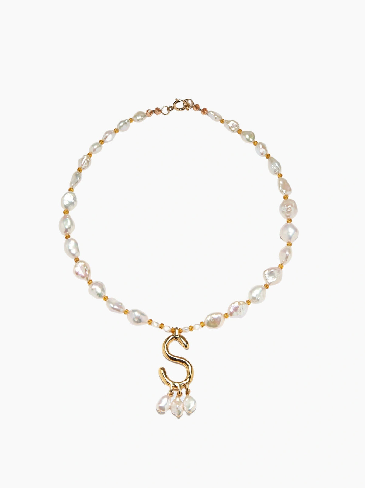 Pearl Letter Necklace