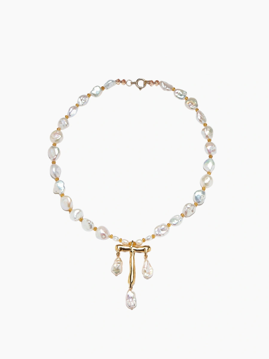 Pearl Letter Necklace