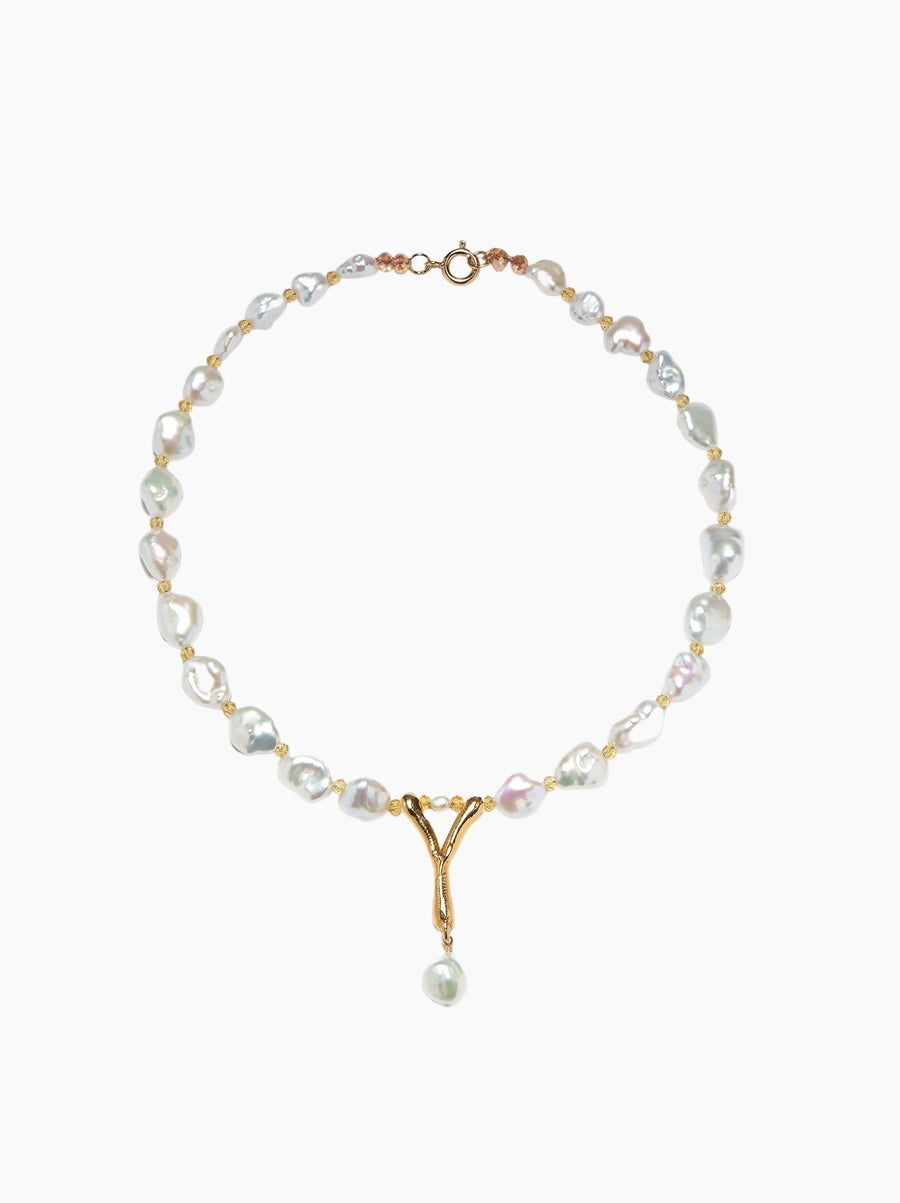 Pearl Letter Necklace
