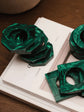 Malachite Napkin Ring Set