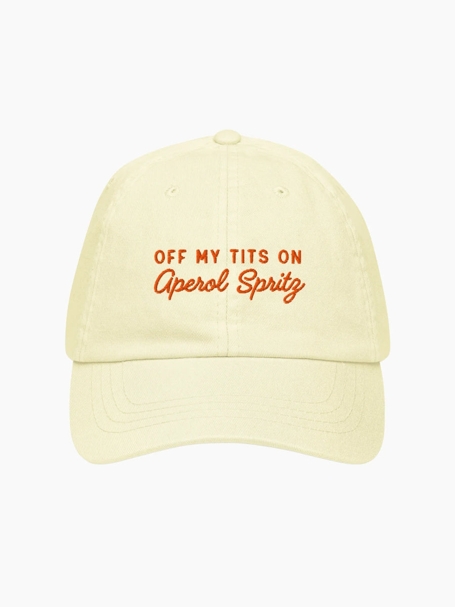 Off My Tits On Aperol Spritz Pastel Cap