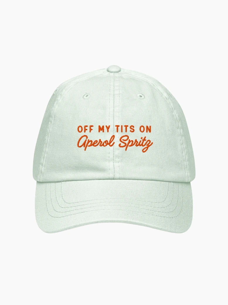Off My Tits On Aperol Spritz Pastel Cap