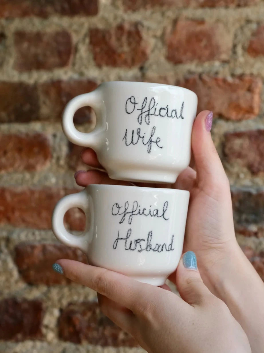 Official Wife & Husband Mug Set