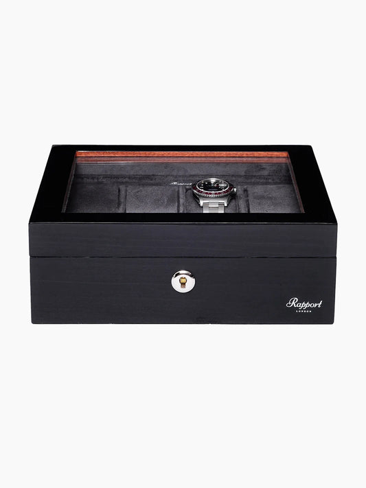 Black Optic Eight-Piece Watch Box