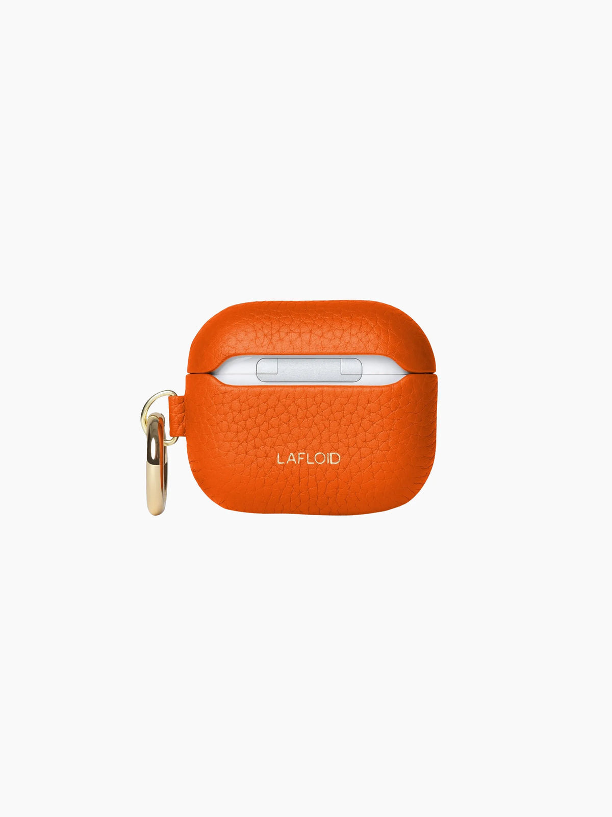 Orange Leather AirPods Case