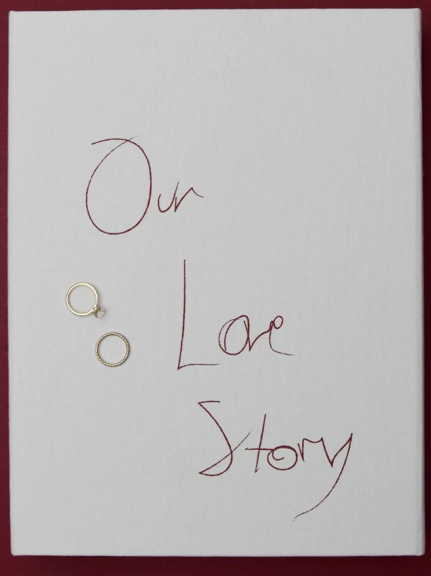 Our Love Story Wedding Photo Book Box