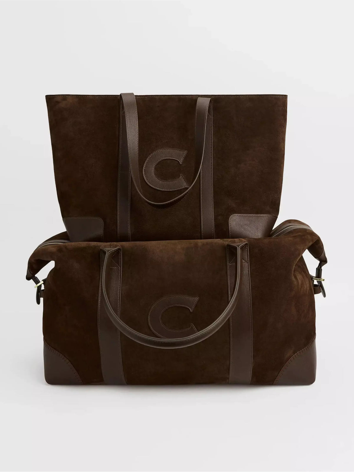 Personalised Suede Weekend Bag