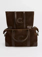 Personalised Suede Weekend Bag
