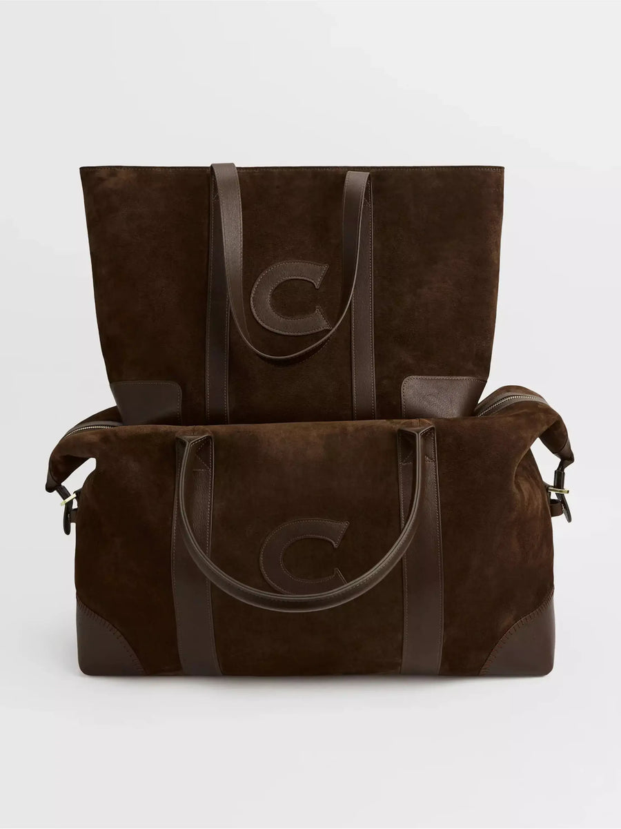 Personalised Suede Weekend Bag