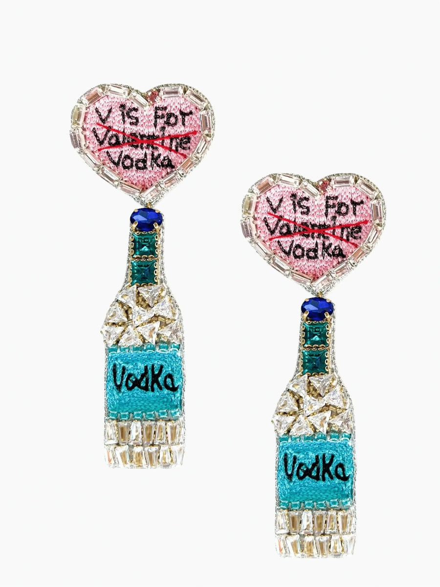V is For Vodka Earrings