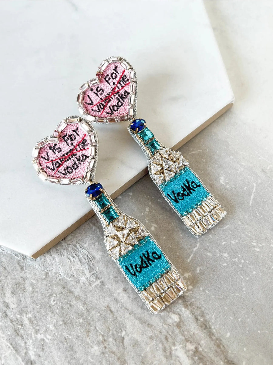 V is For Vodka Earrings