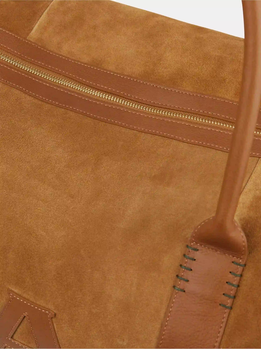 Personalised Suede Weekend Bag