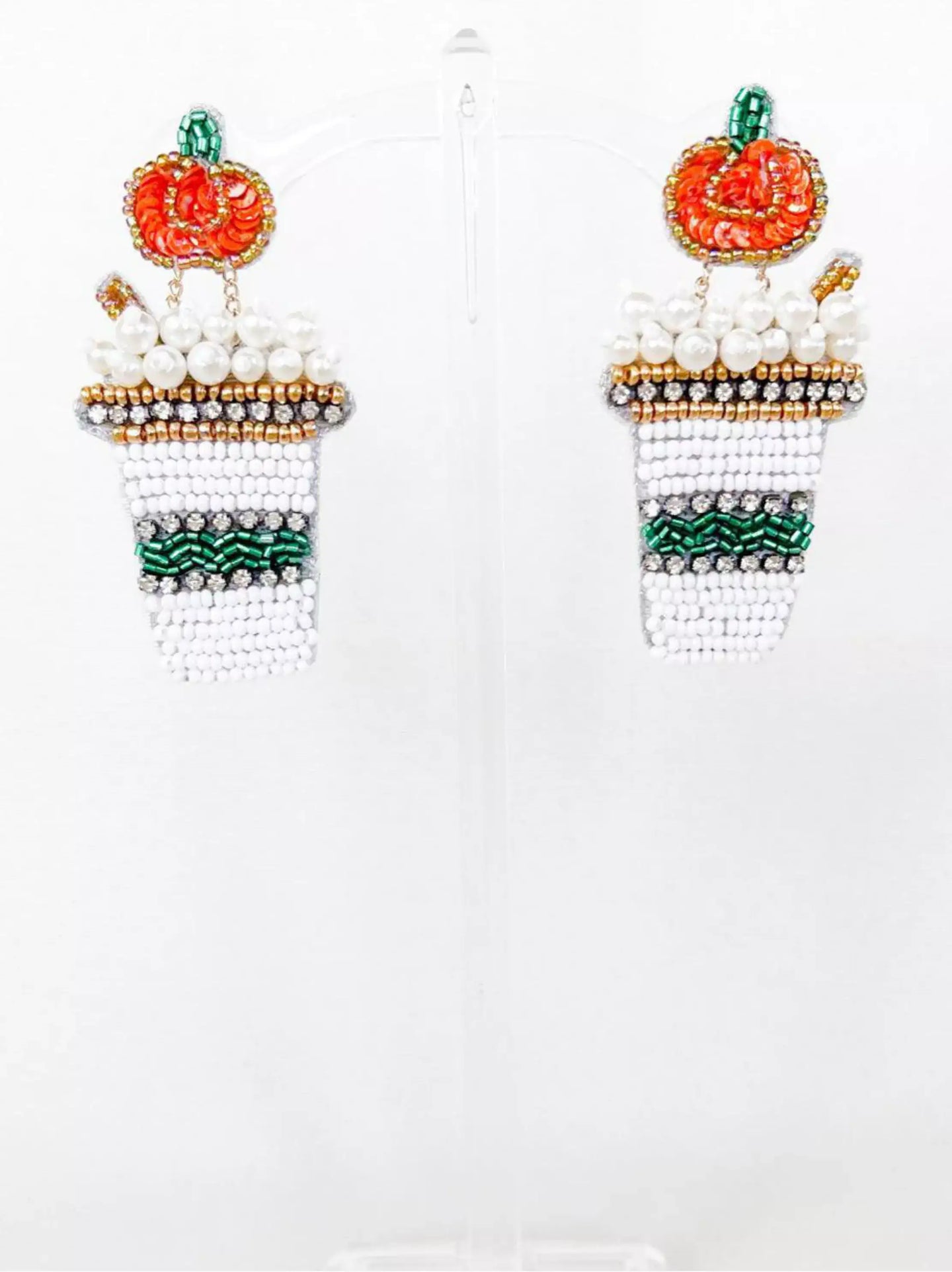 Pumpkin Spice Latte Earrings