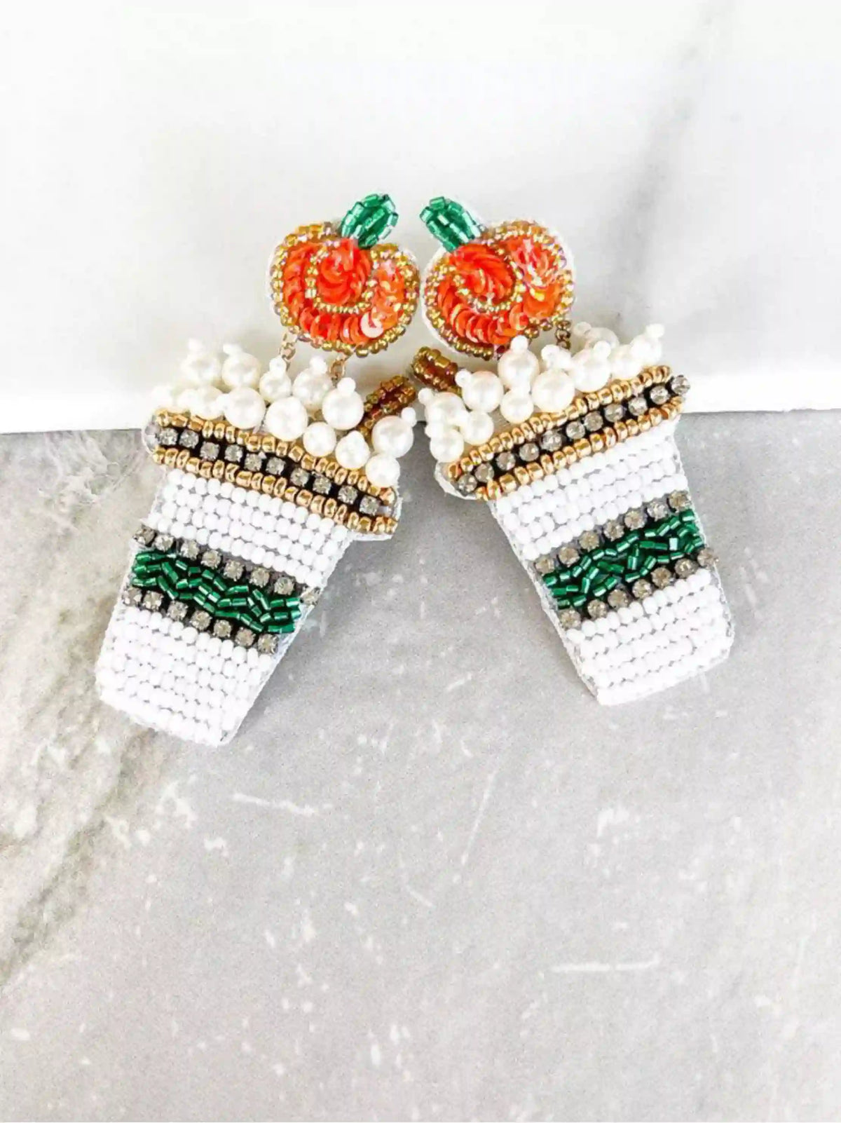 Pumpkin Spice Latte Earrings