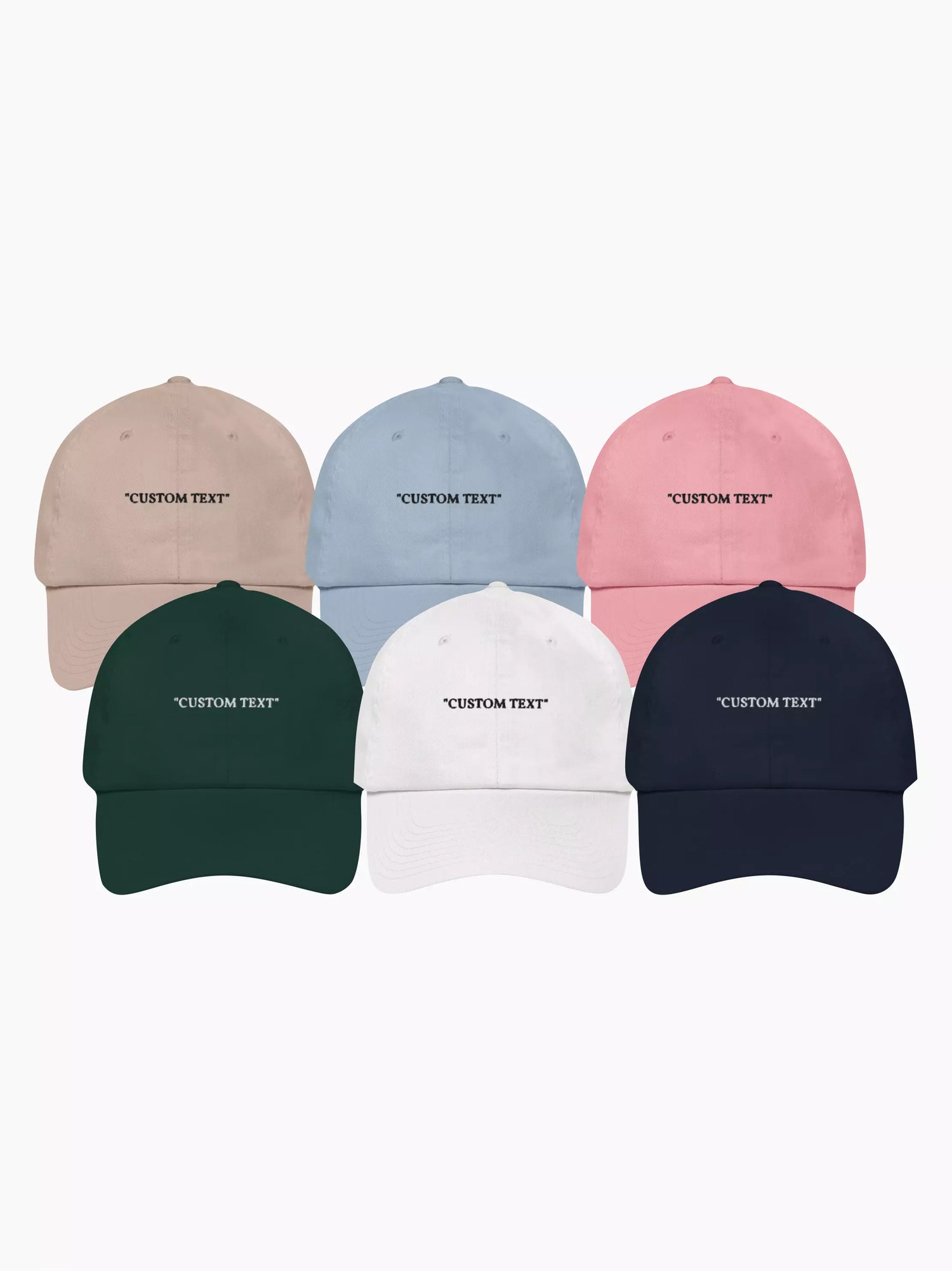 Personalised caps top