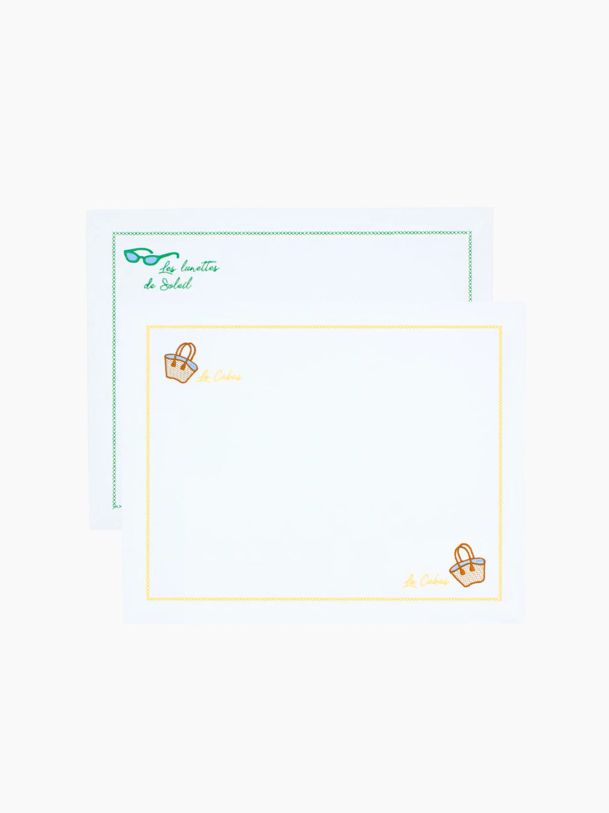 Linen Motif Placemats Set of 2