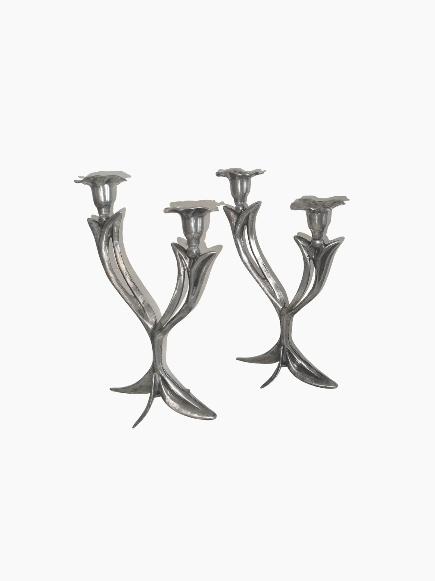 Vintage Floral Candle Holders