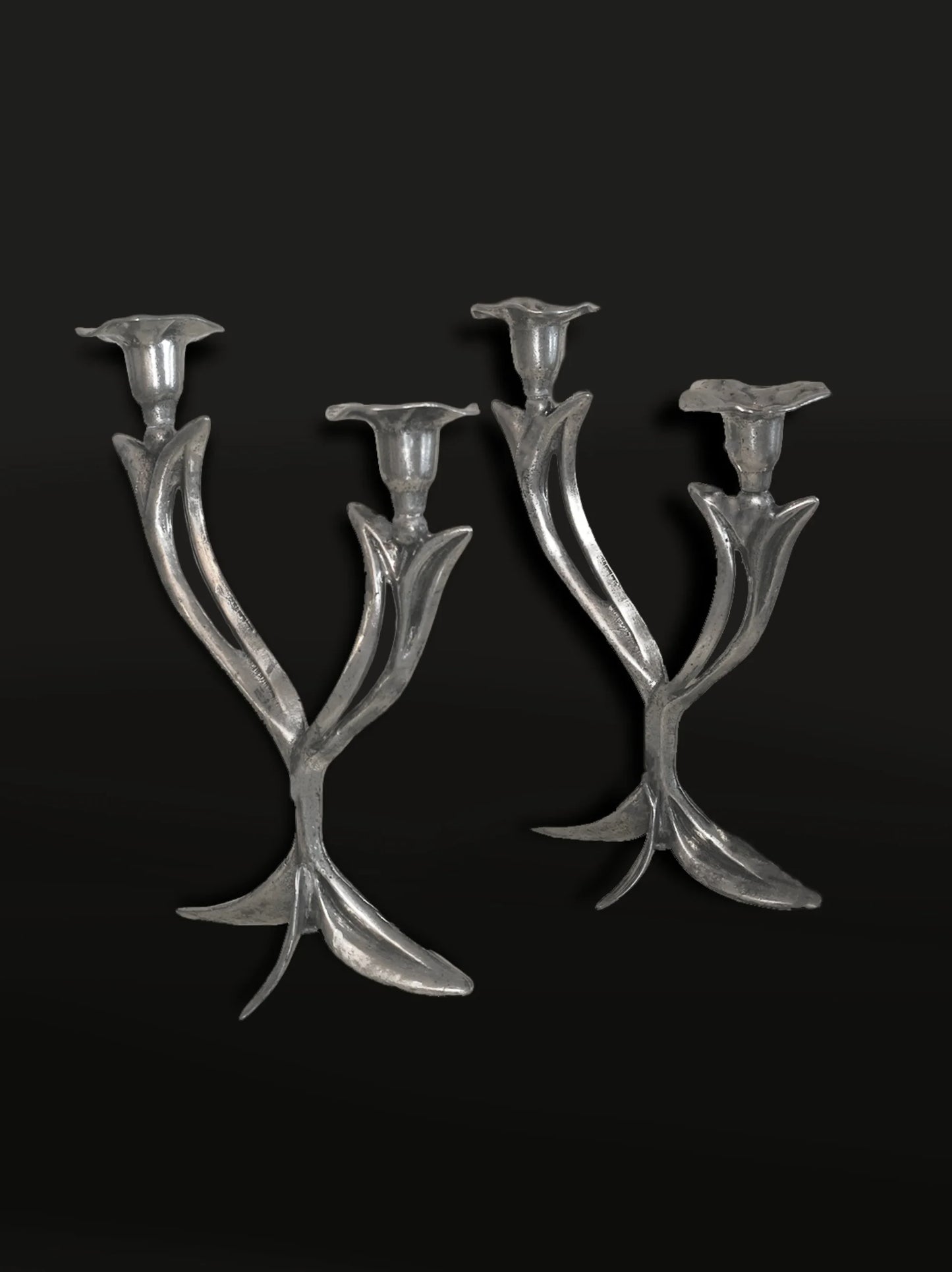 Vintage Floral Candle Holders