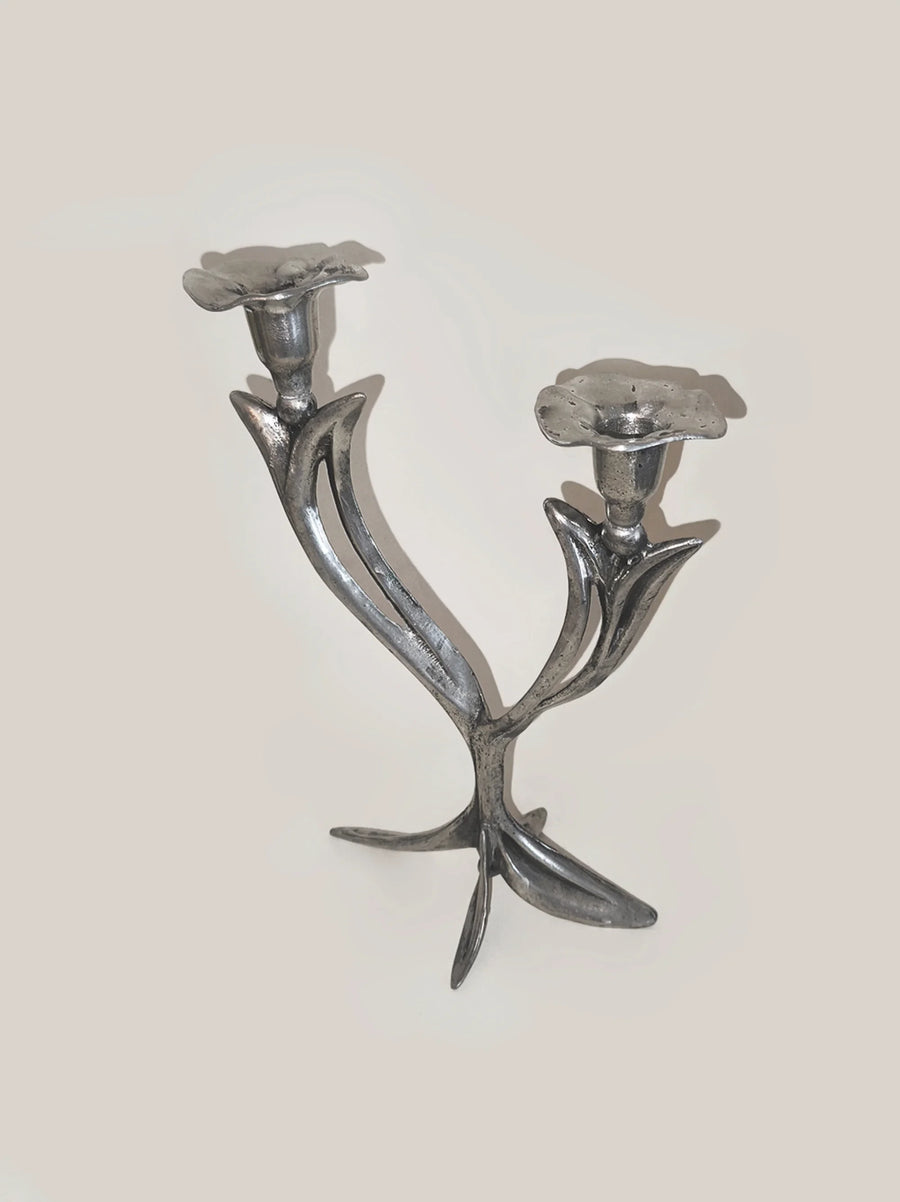 Vintage Floral Candle Holders