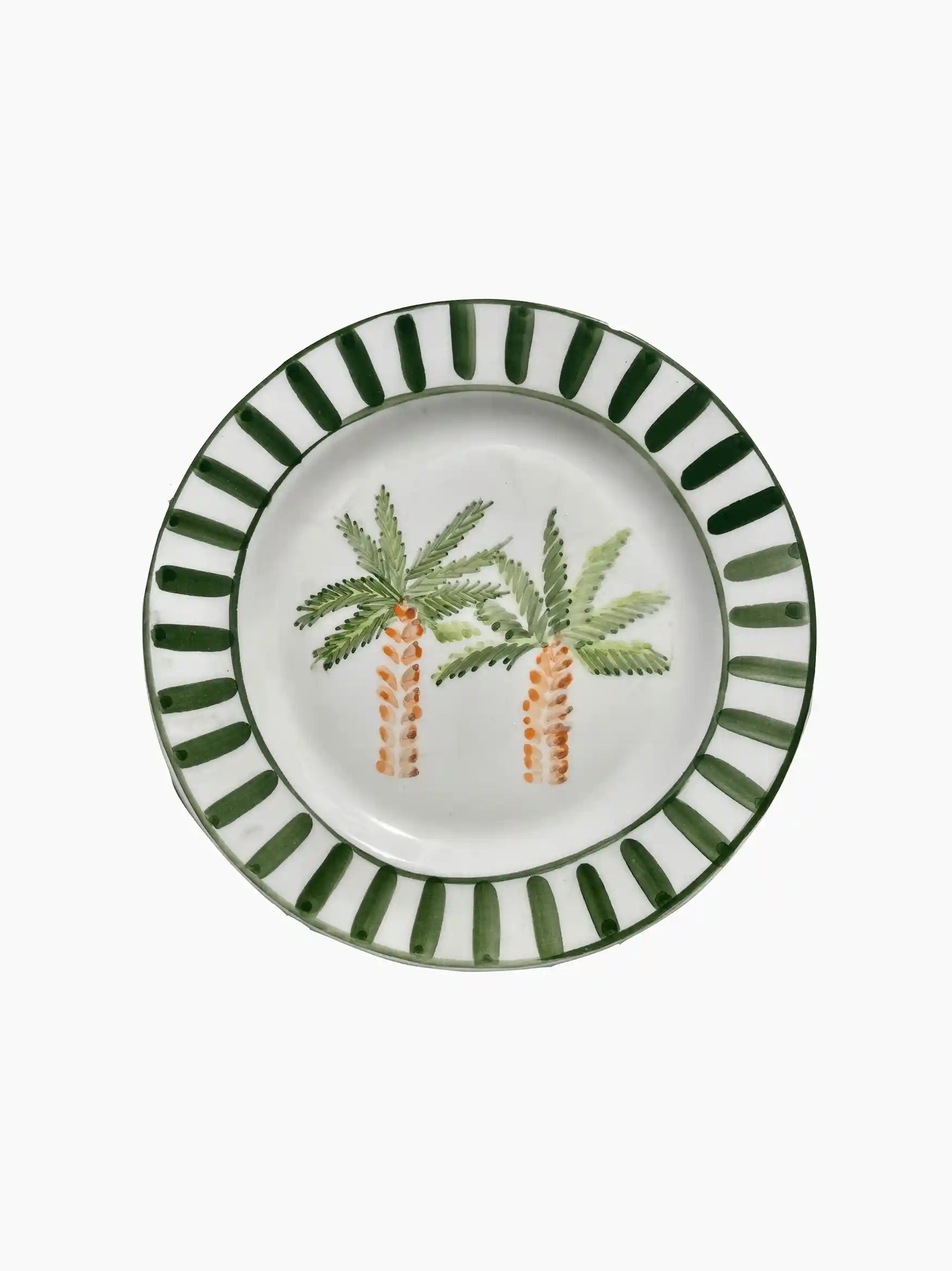 Striped Palm Tree Plate Set The GoTo
