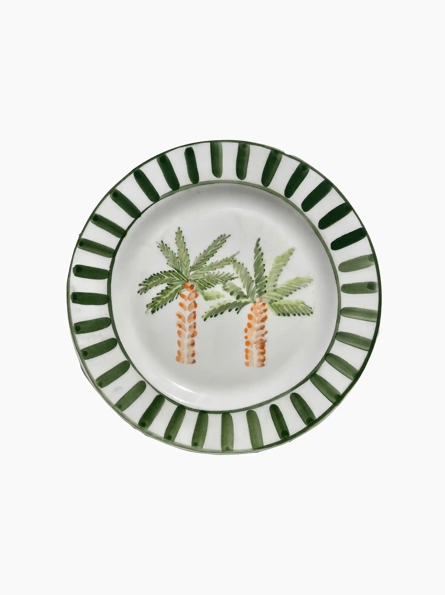 Striped Palm Tree Plate Set The Go-To