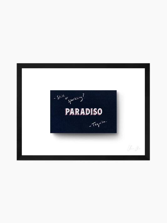 Card at Paradiso Art Print