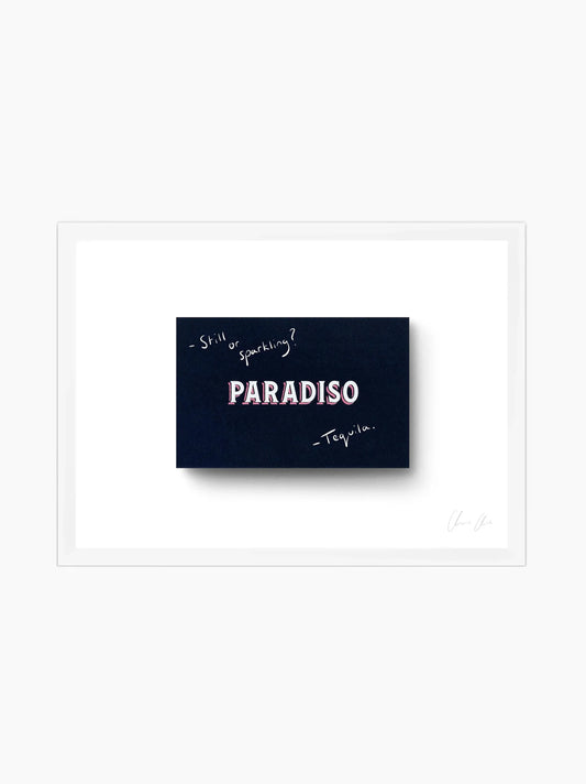 Card at Paradiso Art Print