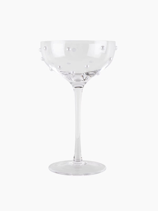 Clear Pearl Cocktail Glass