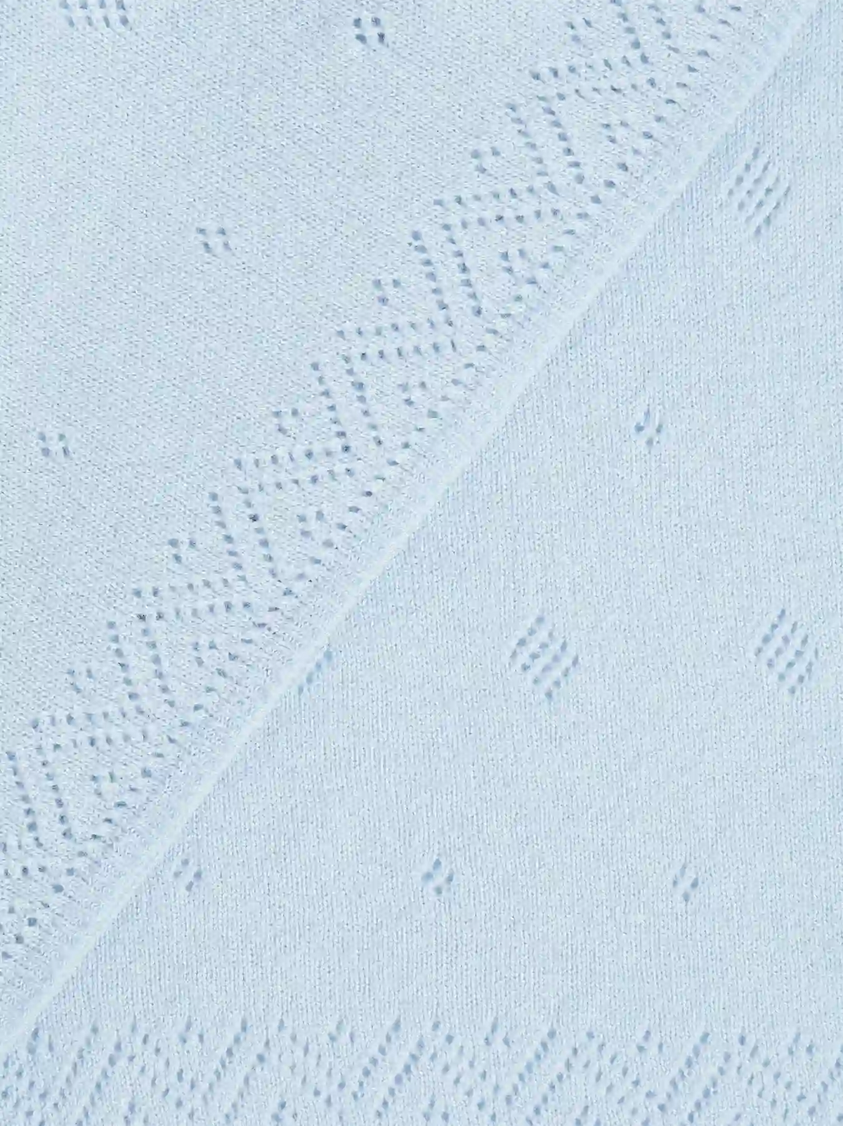 Personalised Cashmere Pointelle Baby Blanket