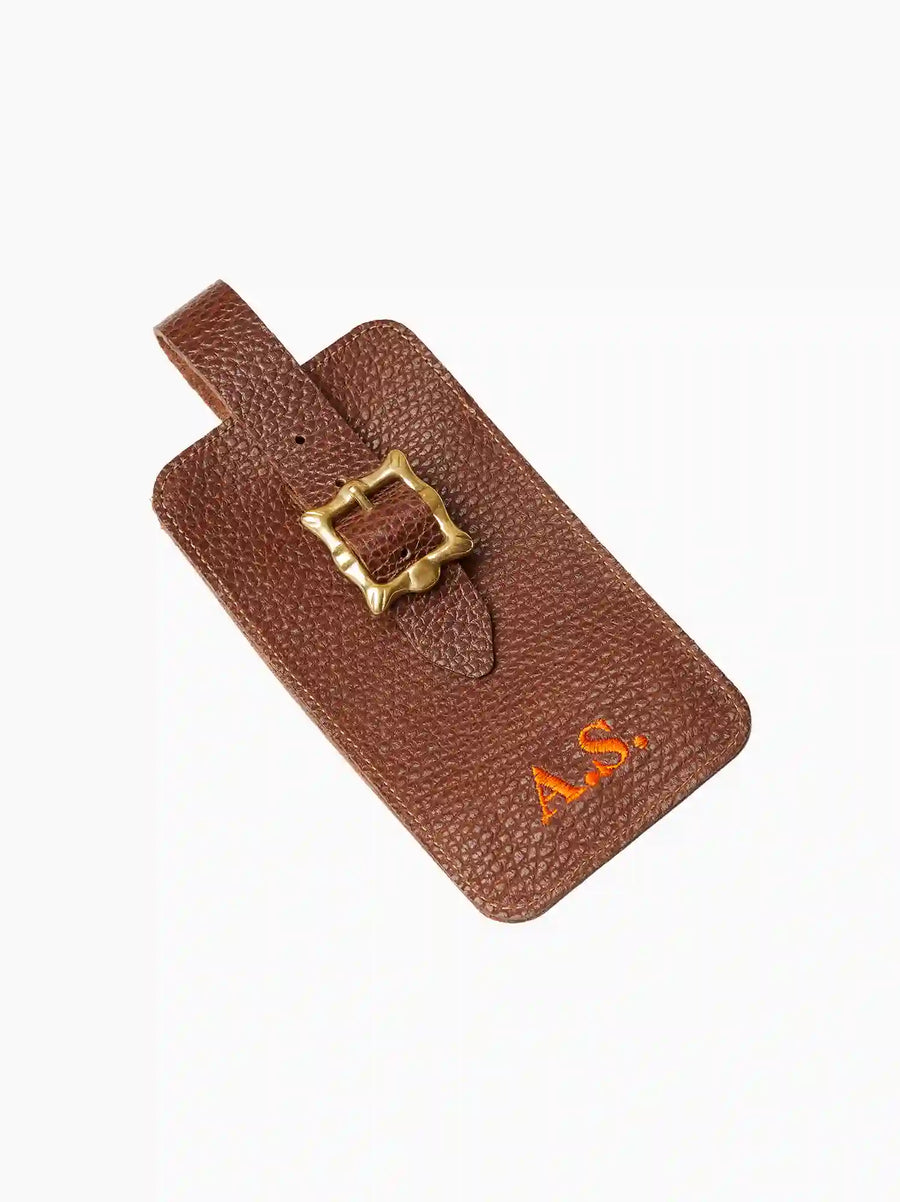 Personalised Leather Luggage Tag